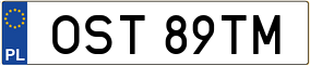 Trailer License Plate